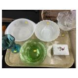 Depression Glass Bowls, Serving Dishes, Compote