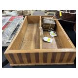 Inlaid Utensil Tray with Bank Books