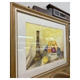 Signed Framed Watercolor