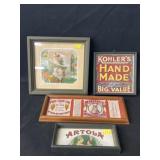 Framed Cigar Labels