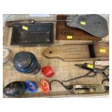 Antique Promotional Items, Small Feed Trough, etc.