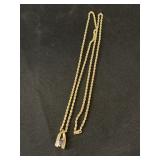 14K 24" Necklace with Pendant
