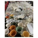 Mugs, Stemware, Serving Dishes