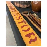 Vintage Wood HARVESTER Sign