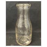 Breyer Ice Cream Embossed 1 Pint Milk Bottle