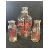 Lewes Dairy and Rehoboth Dairy (DE) Milk Bottles