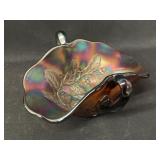 Carnival Glass Holly Pattern Bowl