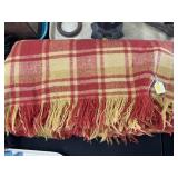 Antique Repaired Wool Blanket