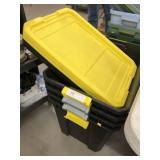 (4) Storage Totes/Lids