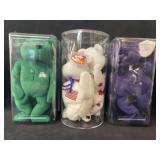 (6) Cased Beanie Babies