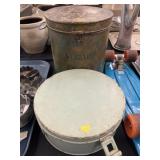 (2) Vintage Metalware Canisters
