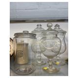 Countertop Glass Candy Canisters