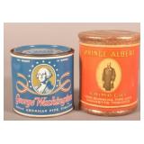George Washington & Prince Albert Tobacco Tins
