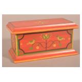 PA Dutch Folk Art Paint-Decorated Trinket Box