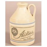 Ackers Blue & White Band Stoneware Jug