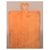 Antique Wood Cutting Board w/ Heart Shaped Handle