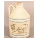 Small Ackers Blue White Band Stoneware Jug