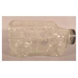 Large Vintage Glass Car-Shaped Cookie Jar