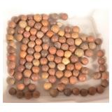 Collection of Antique Clay Marbles