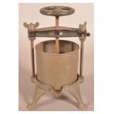 Streeter & Co. Rochester, NY Cast Iron Food Press