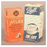 2 Boxes Ball & Atlas Zinc Canning Lids