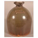Antiq. H.M. Whitman Havana, NY Stoneware Syrup Jug