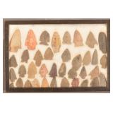 Collection of Native American Arrowheads
