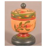 Squat Vintage Lehnware-Type Saffron Cup