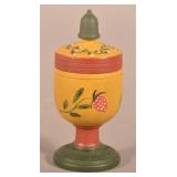 Sm. Signed Vintage Lehnware-Type Saffron Cup