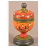 Howard A. Kramer Lehnware-Type Lidded Saffron Cup