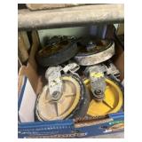 (4) 8 Inch Scaffolding Wheels