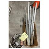 Assortment of Safety Rail Hardware Parts