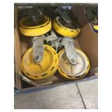 (4) 8 Inch Scaffolding Wheels