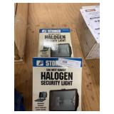 (2) 500 Watt Halogen Security Lights