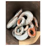 (9) 1-1/2 Ton Hooks