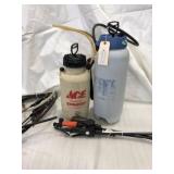 (2) Pump Sprayers with Wands and Hoses