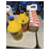 Assortment of Paint & Floor Stripper w Wax