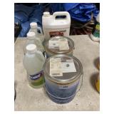 (2) Gallons Gray Paint w/ Wallpaper Stripper