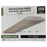 (3) 9" x 48" Fluorescent Light Fixtures