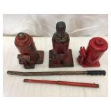 (3) 6-12 Ton Bottle Jacks