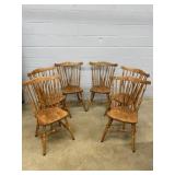(6) Windsor Brace Back Side Chairs
