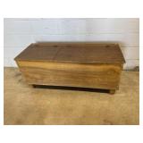 Antique Double Lid Wood Box