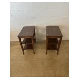 (2) Mahogany End Tables