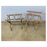 (2) Folding Luggage Racks