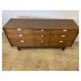 Mid Century 9-drawer Chest of Drawers