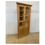 1 Pc. Pine Modern Corner Cupboard