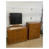 2 Pc. Mid Century Bedroom Suite