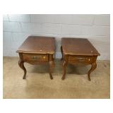 (2) Broyhill French Provincial End Tables