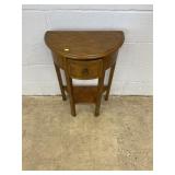 Modern 1-drawer Half Circular Wall Table