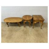3 Pc. Modern Oak Broyhill Coffee & End Table Set
